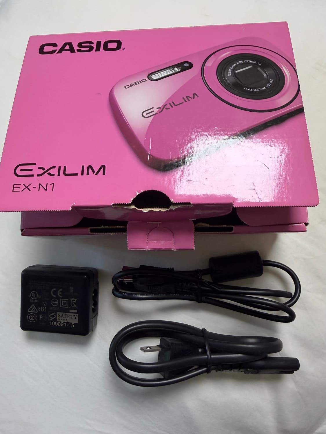 카시오 엑슬림 EX-N1 빈디지카메라 핑크 풀박스 상품이미지2