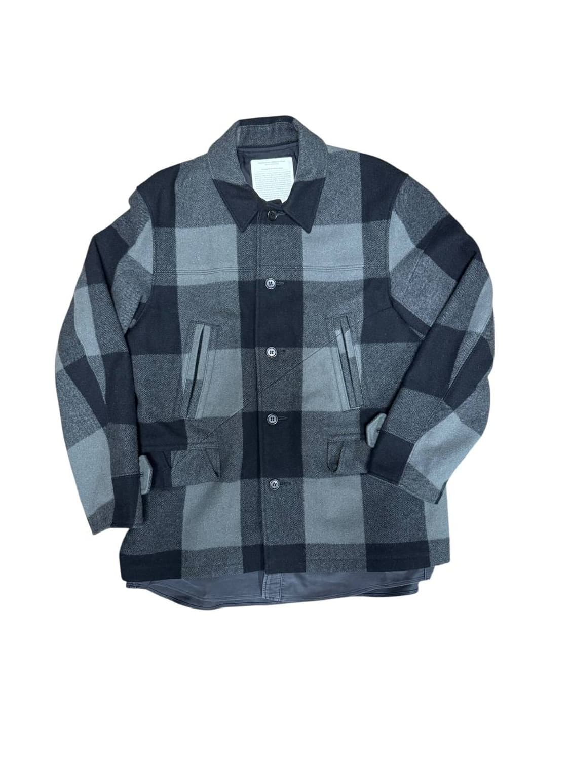 언더커버 2010 버팔로체크 레이어드 코트 상품이미지1