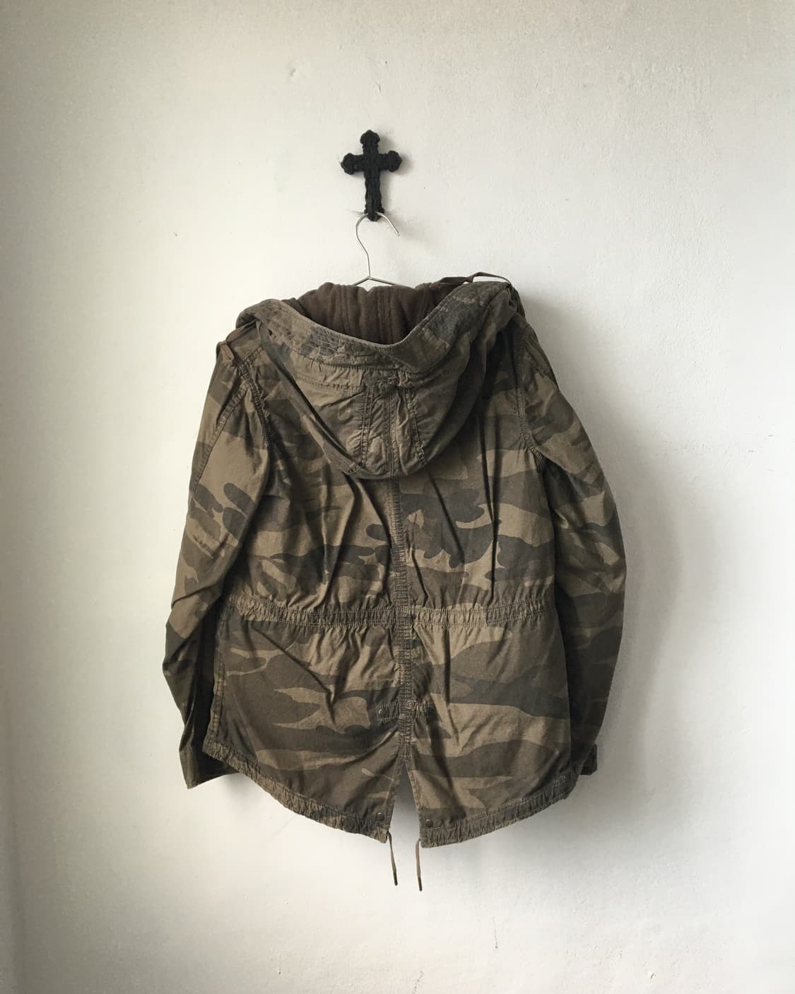 Camo pattern military hood jacket 상품이미지3