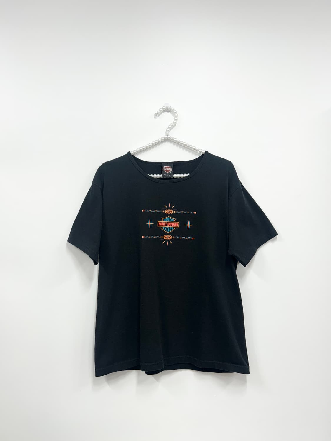[HARLEY DAVIDSON] 90s 할리데이비슨 기하학 패턴 반팔 상품이미지3