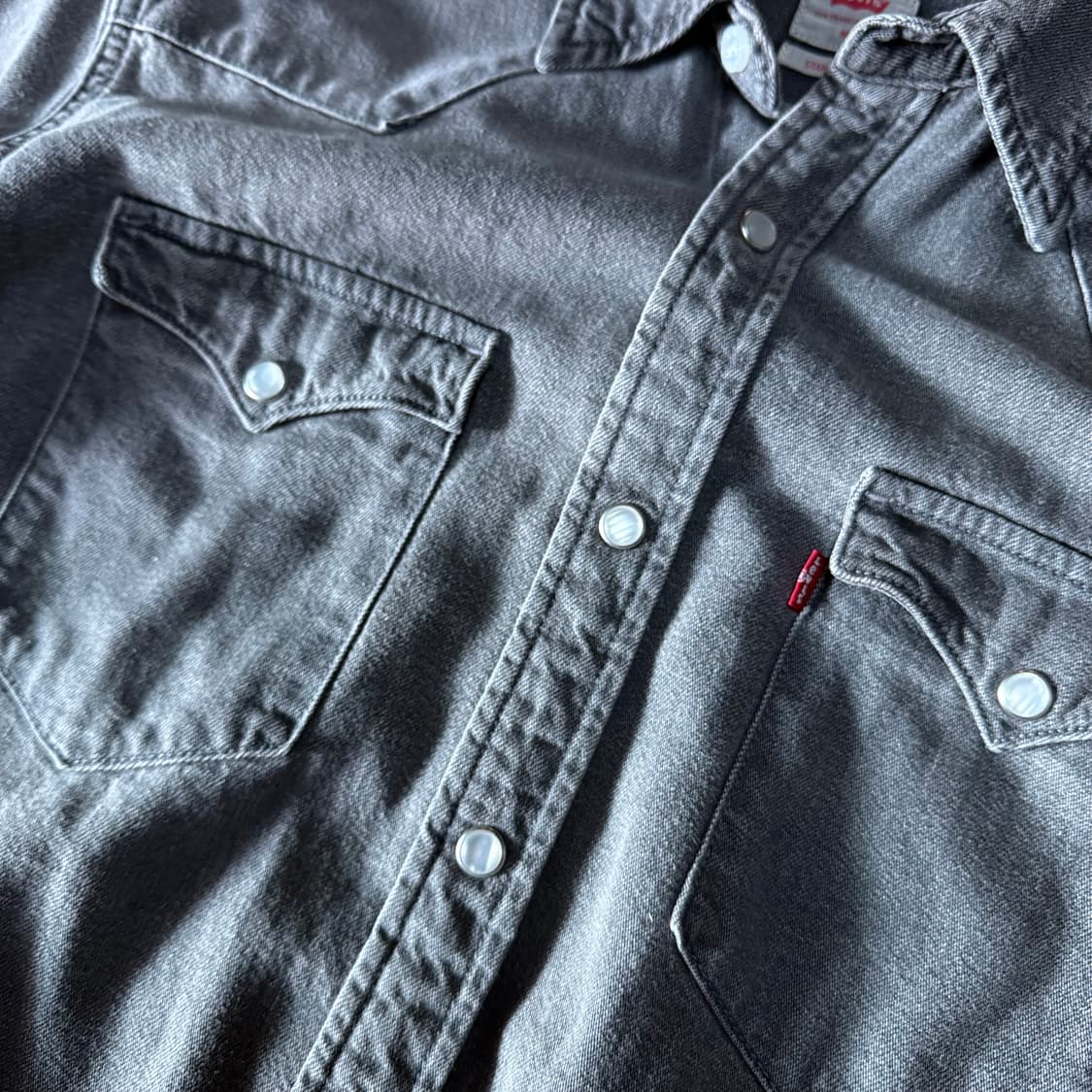 리바이스 흑청 데님 웨스턴 셔츠 M 상품이미지3