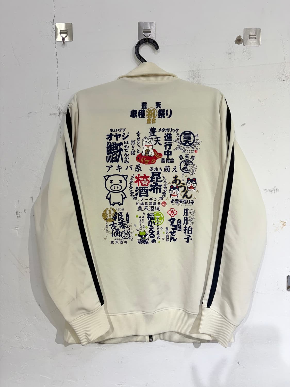 JPN 일본 브랜드 부덴 쇼우텐 히메 갸루 캐릭터 아이보리 져지 M 상품이미지10