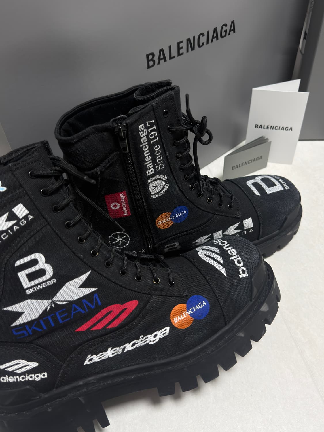 [새상품, 43] 발렌시아가 컴뱃 스트라이크 부츠 상품이미지5