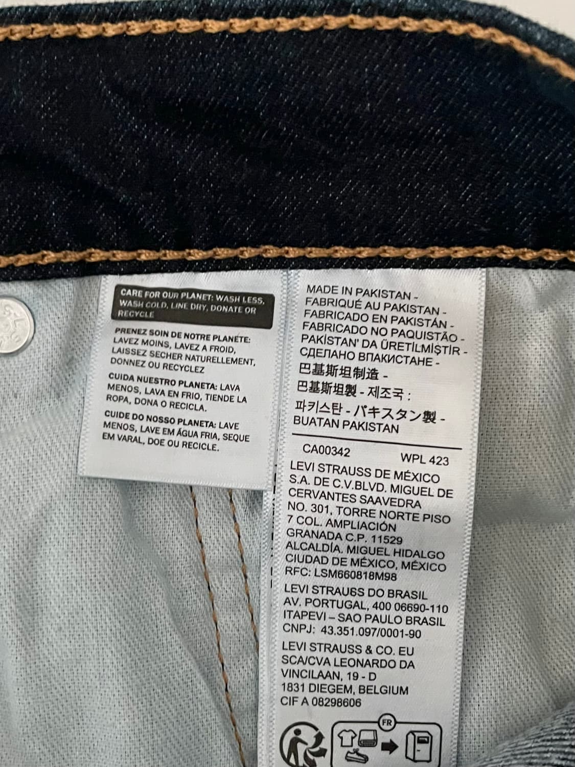 32) 리바이스 502 웜 데님 진청 상품이미지5