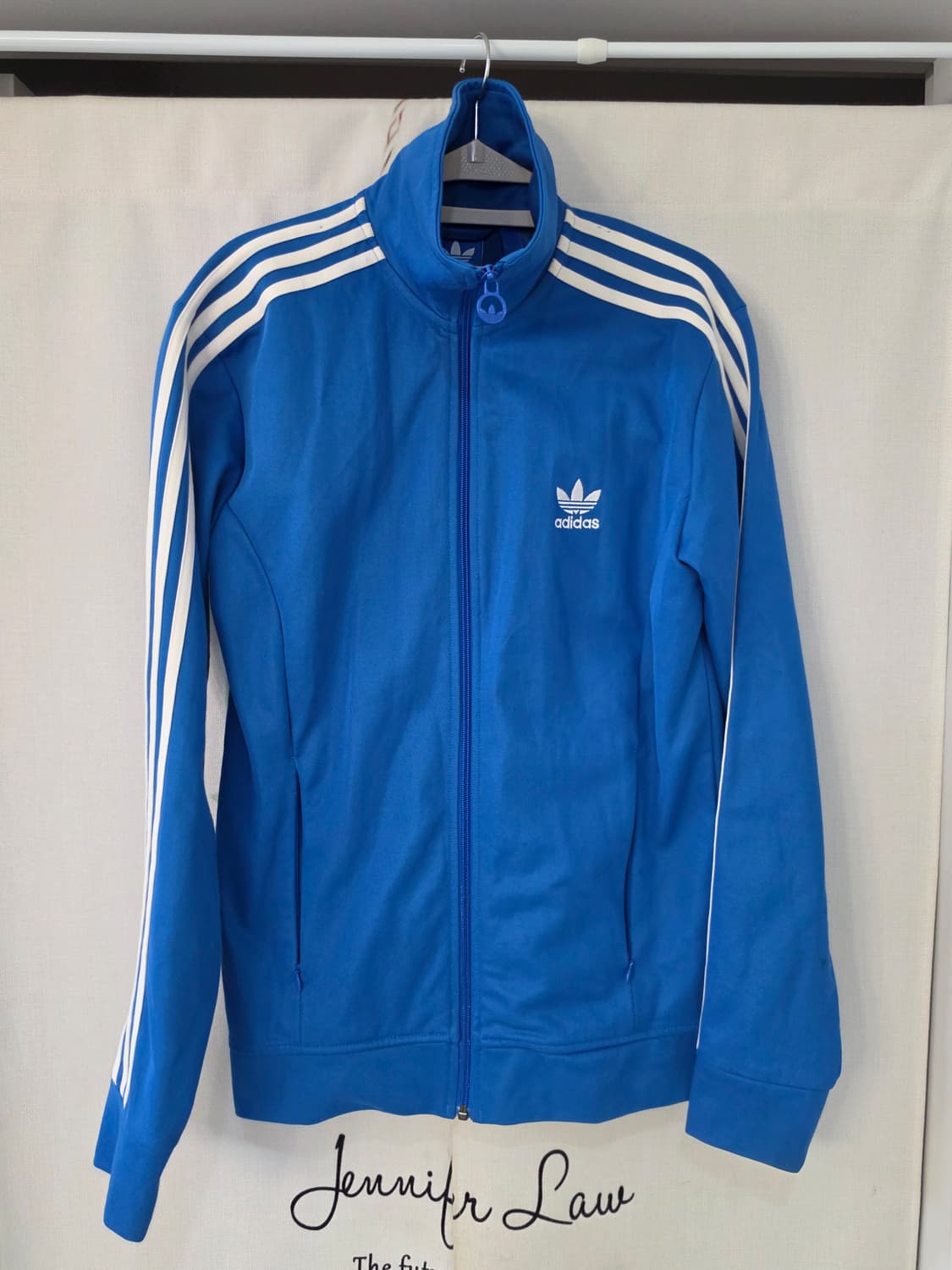 105)아디다스 파이어버드 유로파 트랙탑 블루 져지 집업 상품이미지1