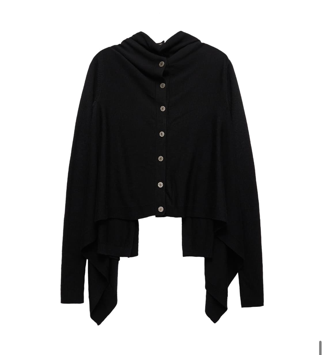 yeel 오픈 가디건 DRAPED BUTTON-DETAIL OPEN CA 상품이미지9