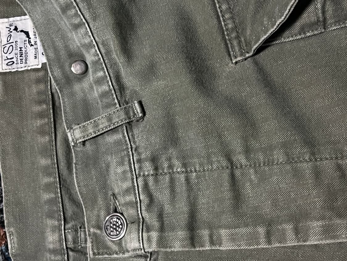 오어슬로우 40s 헤링본 프렌치 아미 팬츠 m 상품이미지3