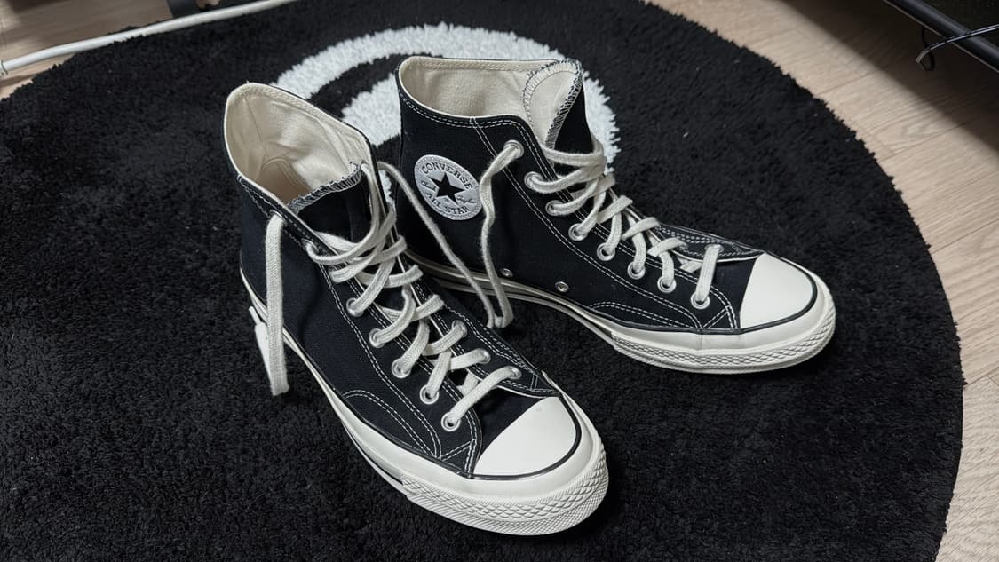 컨버스 척70 270사이즈 실착4회미만 상품이미지3