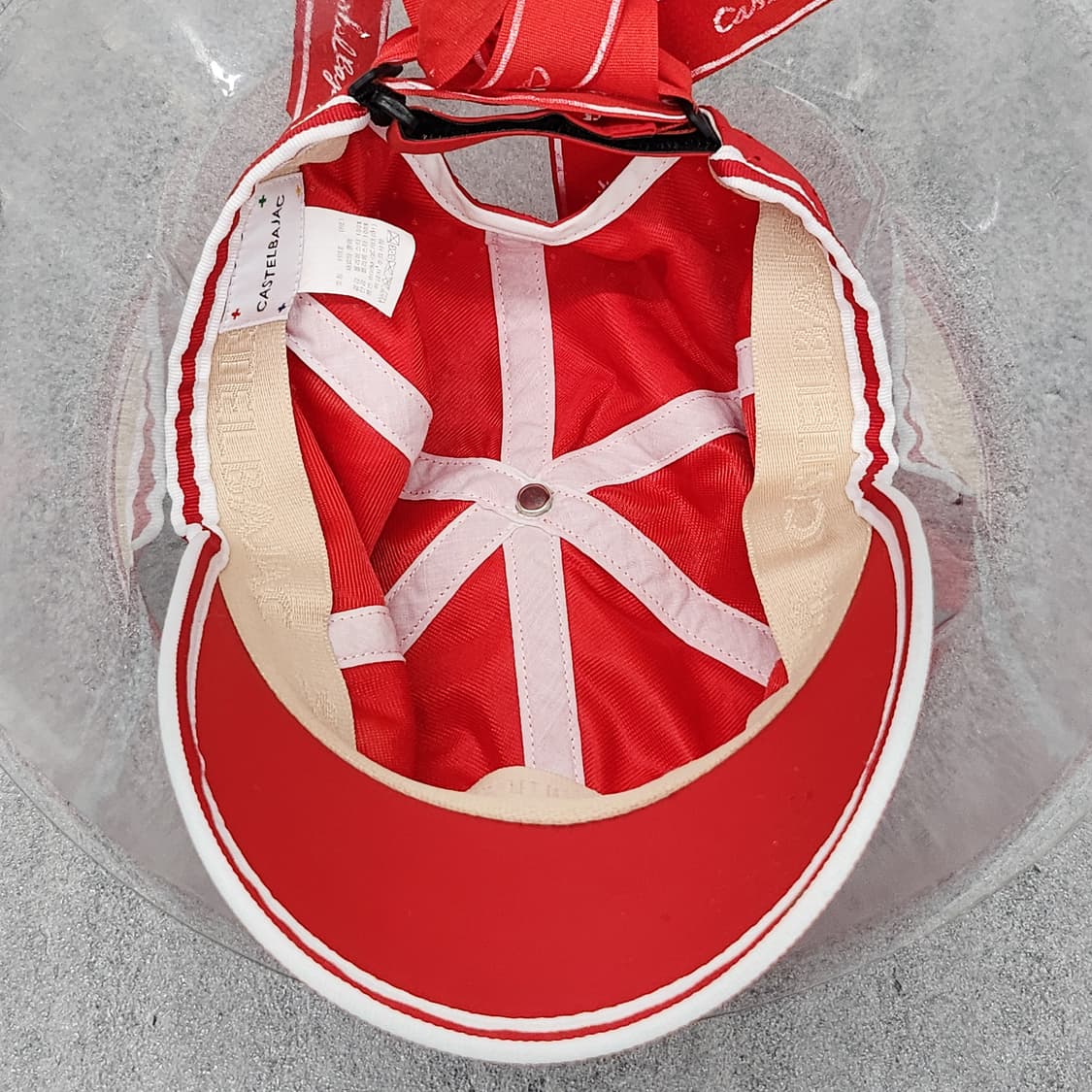 카스텔바작 정품 리본 캡모자 레드 프리 상품이미지7