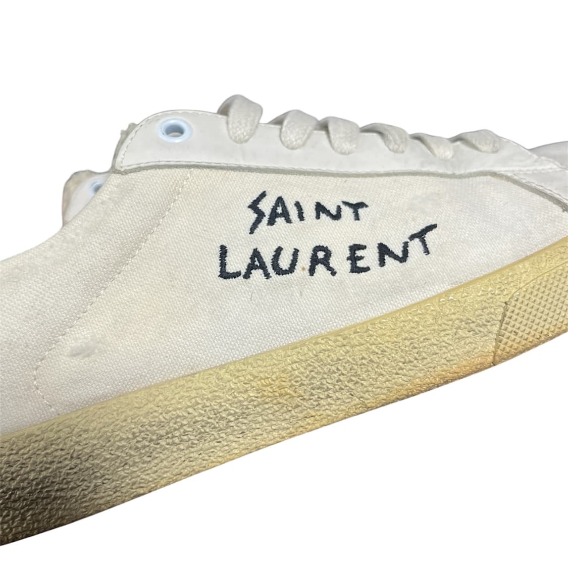 Saint Laurent 로고 자수 디스 스니커즈 상품이미지2