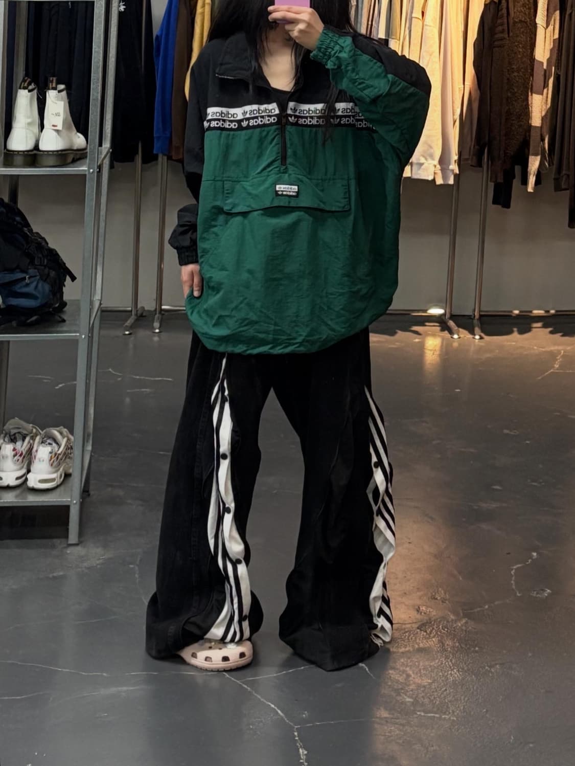 아디다스 R.Y.V 그린 컬러 윈드 아노락 자켓 A2753 상품이미지1