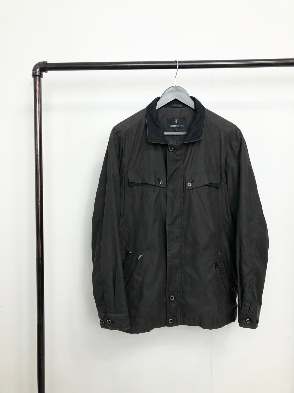 coating over leather detail jumper 상품이미지4