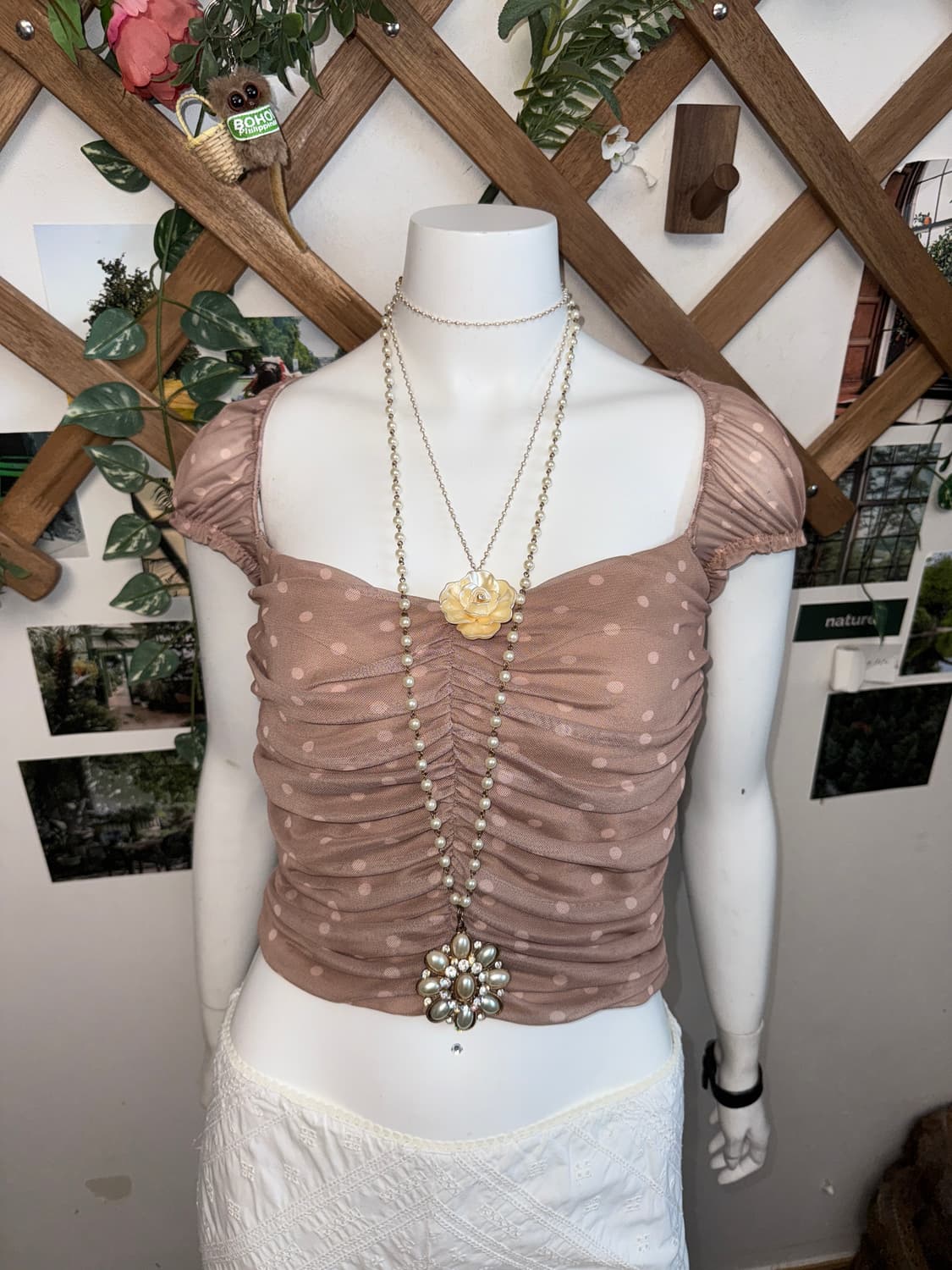 Ivory rose pearl necklace  상품이미지3