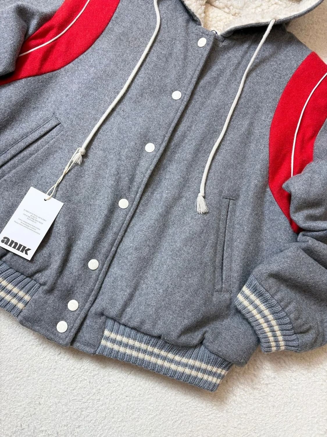 크랜베리 00's 재팬 후디 바시티 자켓 PN6465 상품이미지5