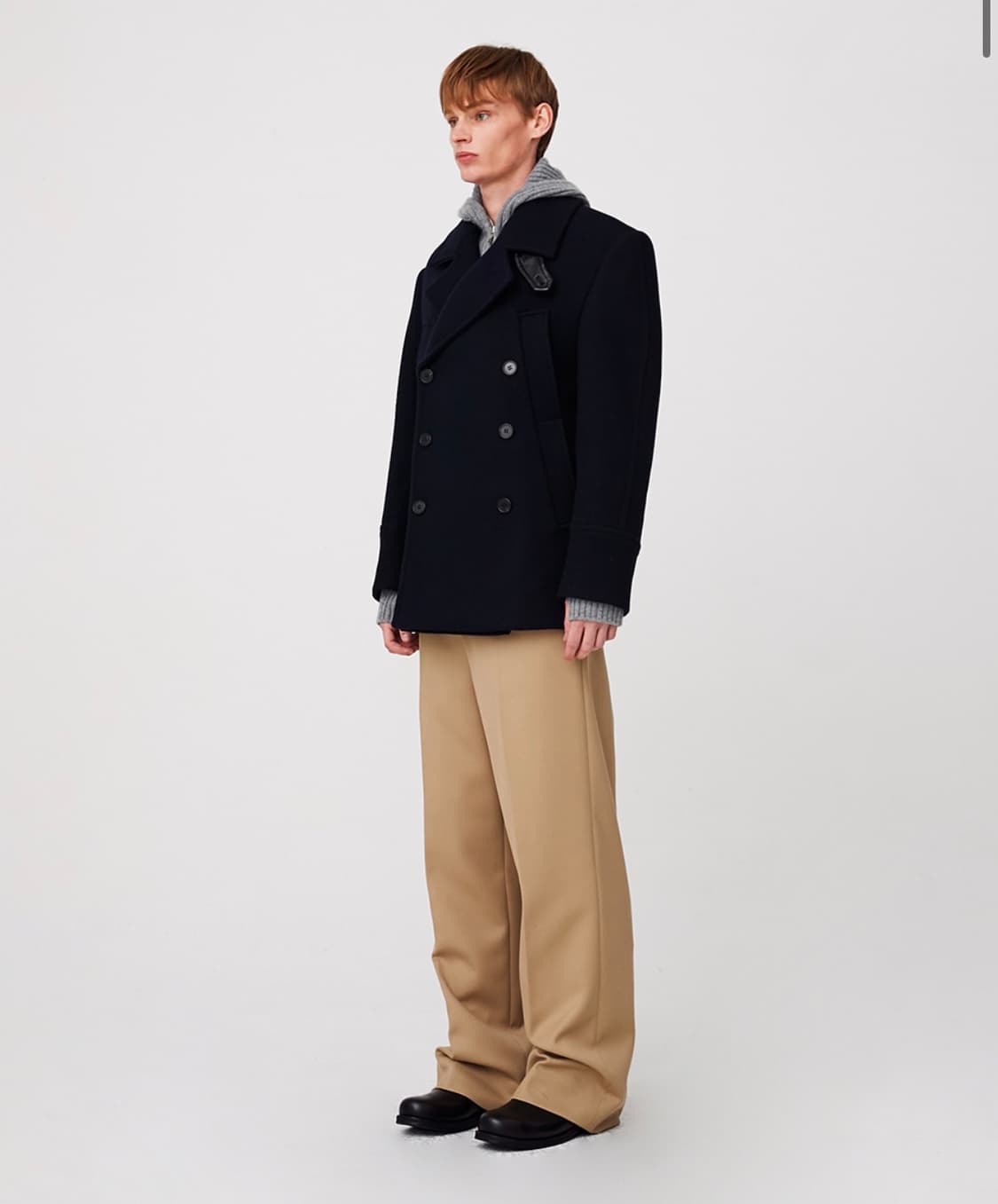문선 2-Way Double Pocket Pea Coat 상품이미지4