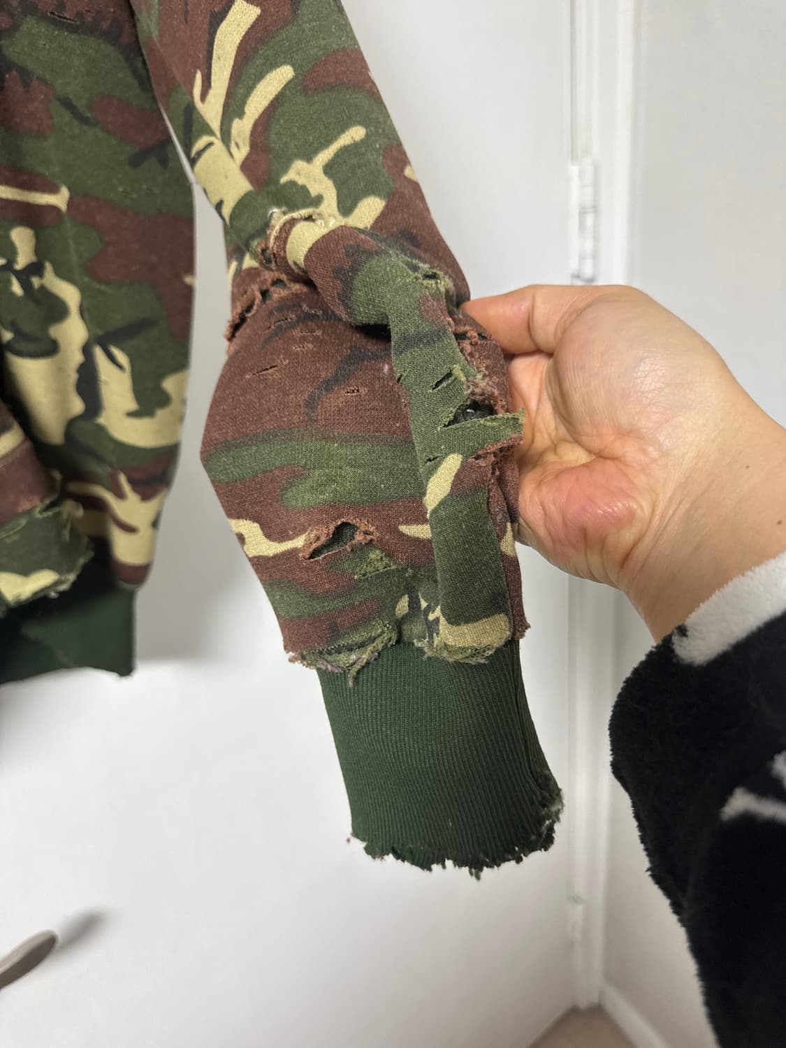 디디에르웨어 70s 카모플라주 디스트레스드 후드 집업파카 상품이미지5