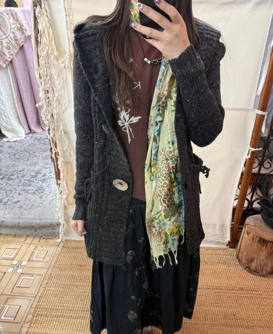 {dead stock} coconut big button cardigan 상품이미지1