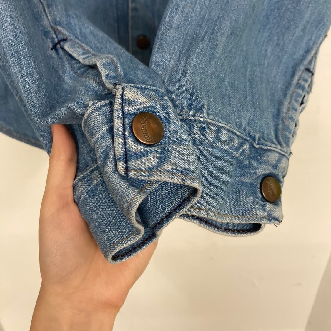 90‘s 랭글러 웨스턴 데님셔츠 상품이미지5