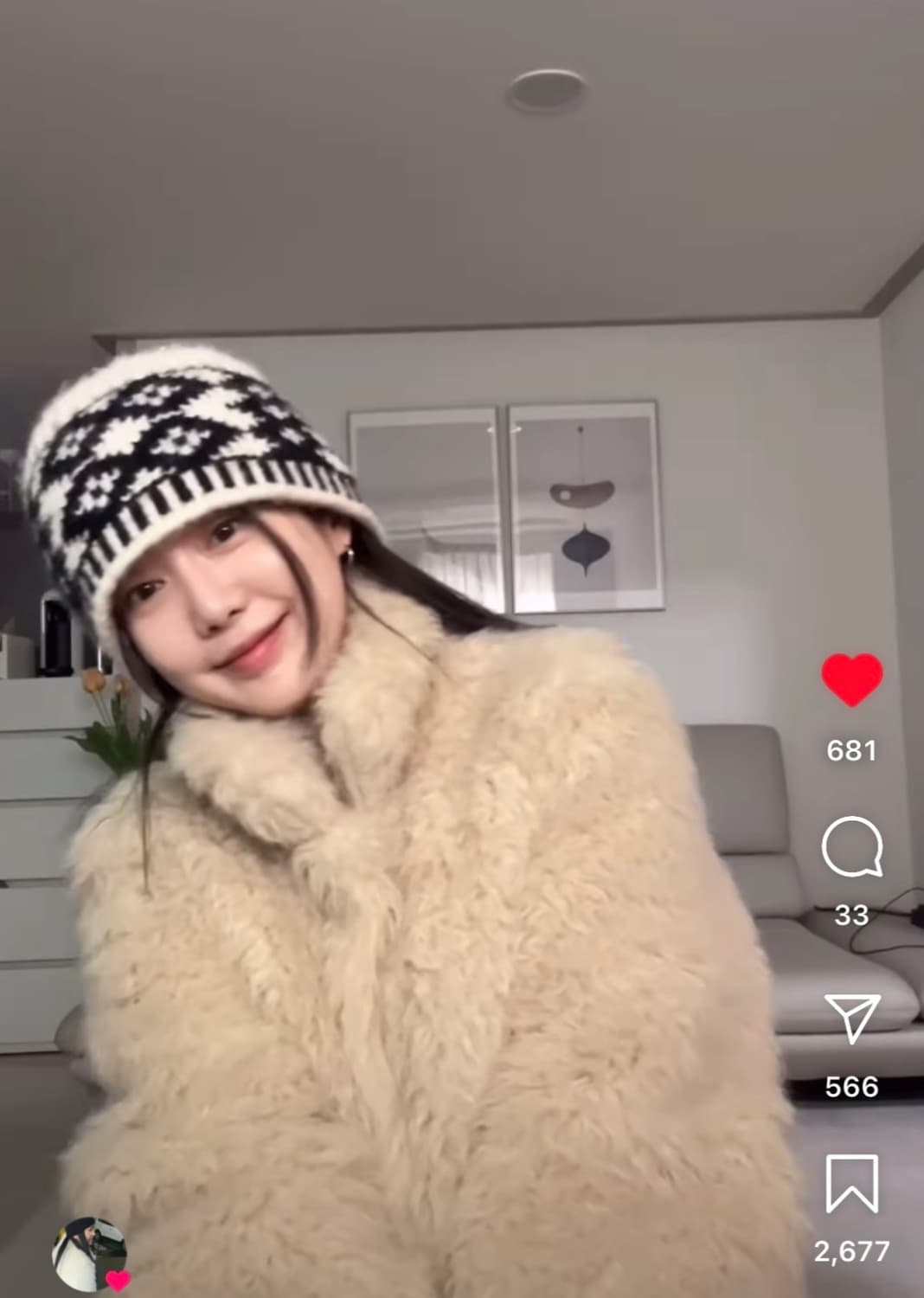 어리틀빗 스틸 퍼 자켓 (베이지) 상품이미지1