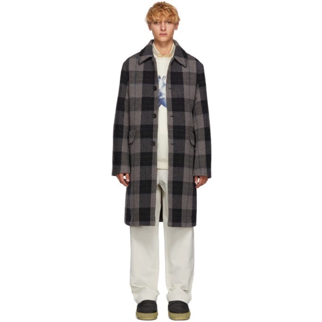 (52)(XL)아크네스튜디오 체크 코트 상품이미지1