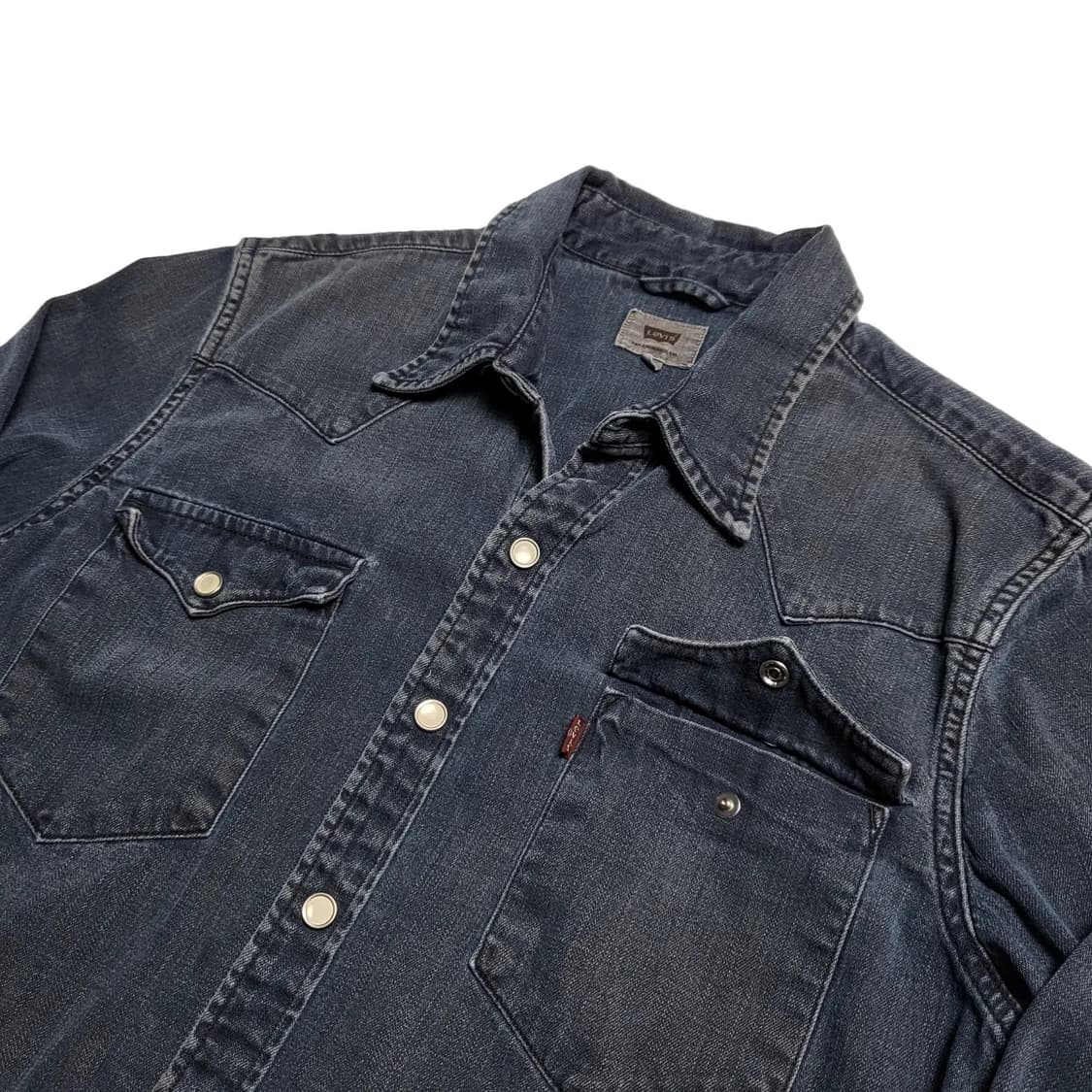 리바이스 중청 웨스턴 셔츠 S 상품이미지3