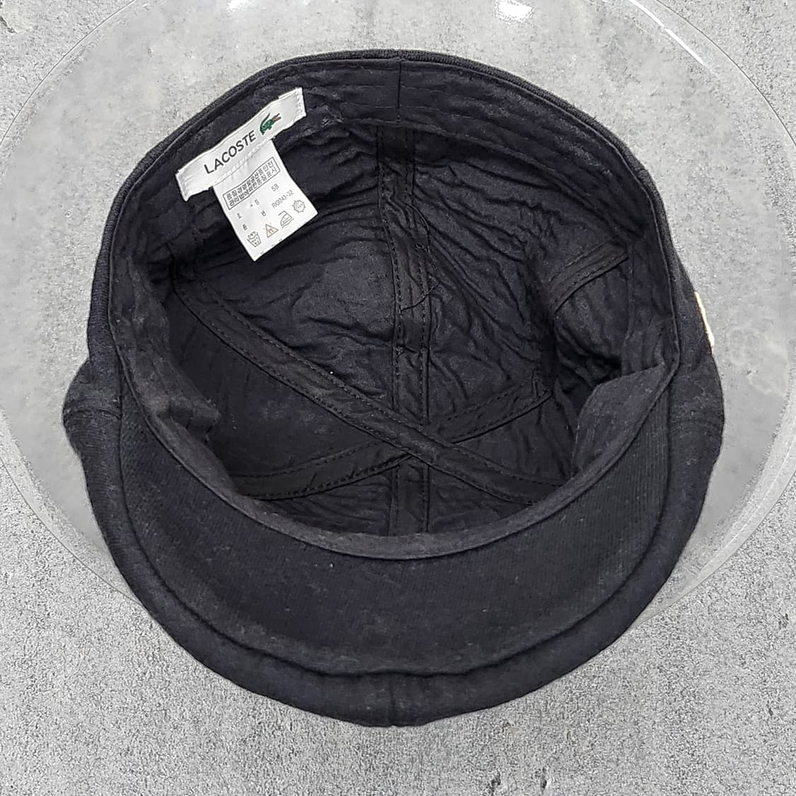 라코스테 정품 헌팅캡,도리구찌 블랙 58cm 상품이미지7