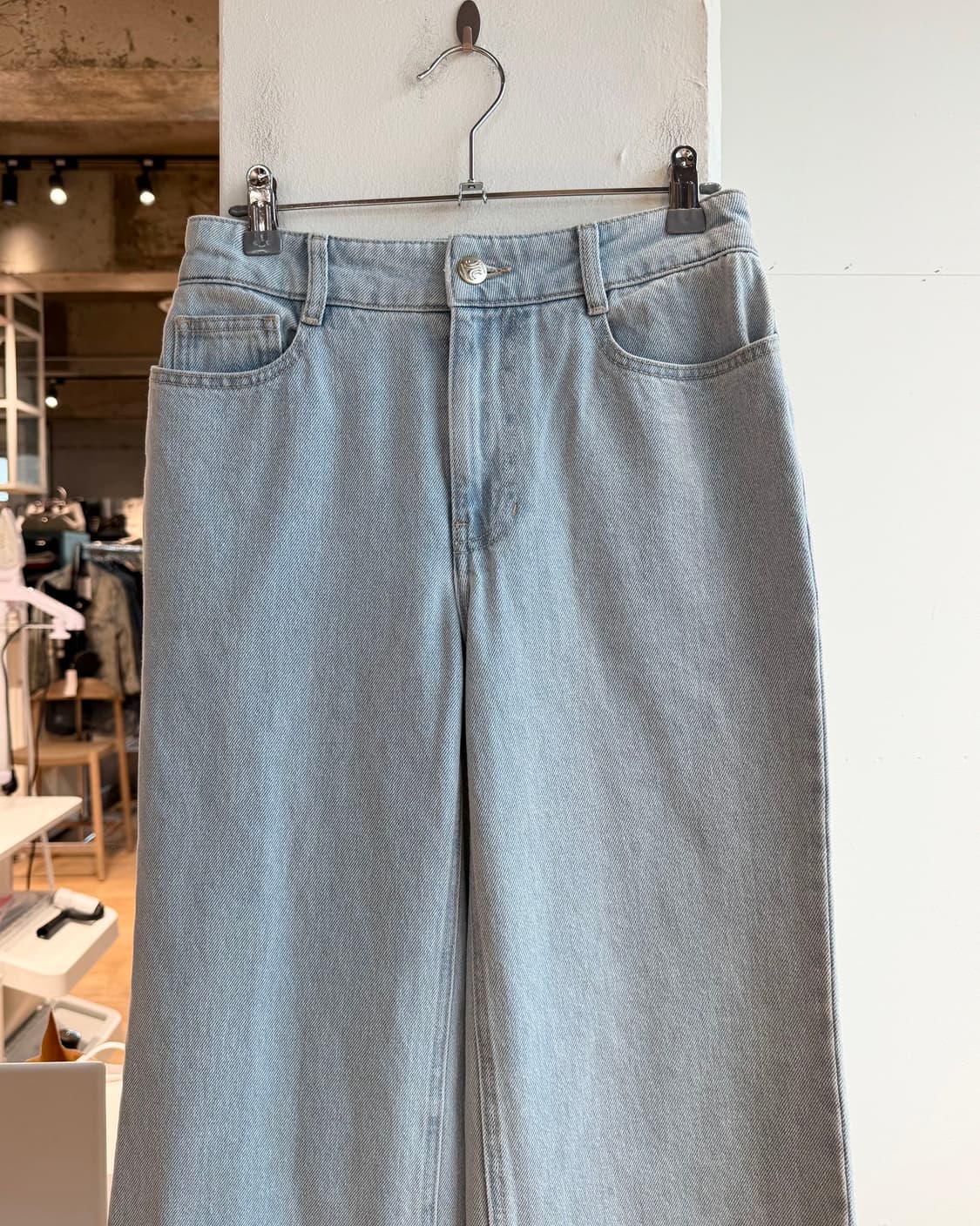 랑방 데님 와이드 팬츠  상품이미지3