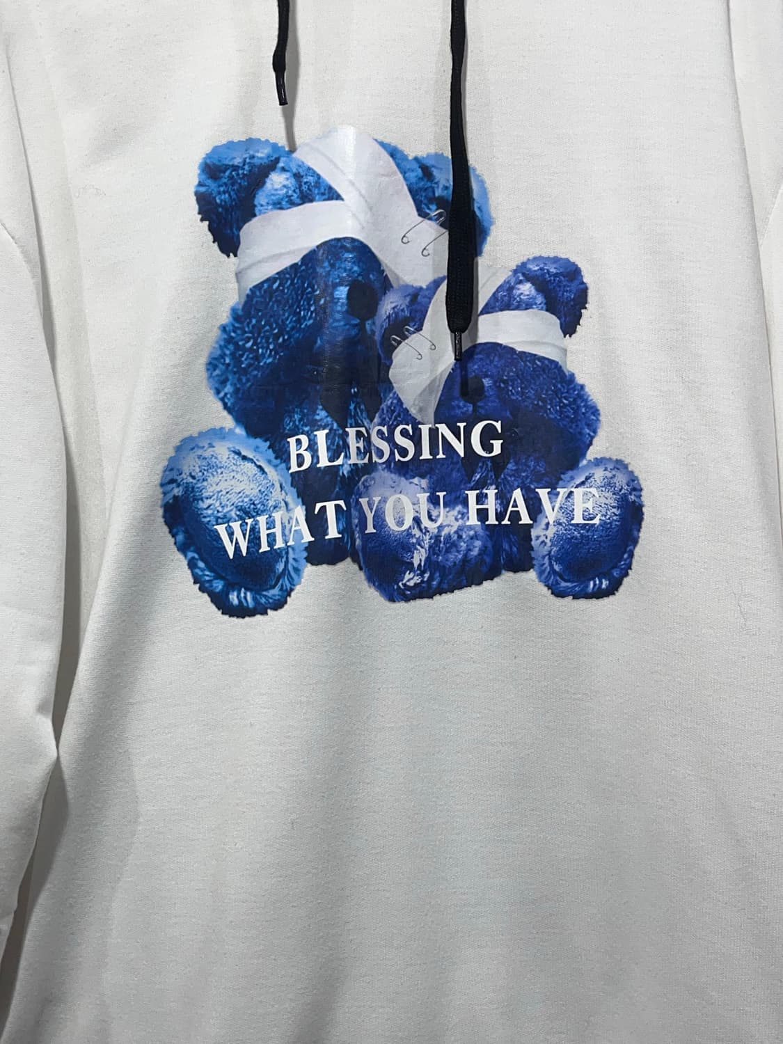 곰인형 프린팅 후드티 상품이미지4