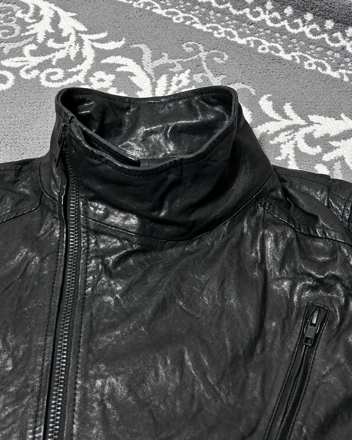 206 Homme Asymmetric High-neck Sheepskin 상품이미지7