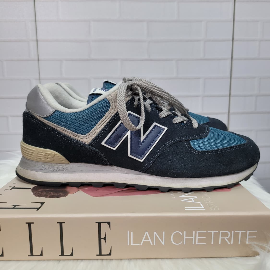 뉴발란스 574 클래식 다크 네이비 스니커즈 운동화 신발 270사이즈 상품이미지1