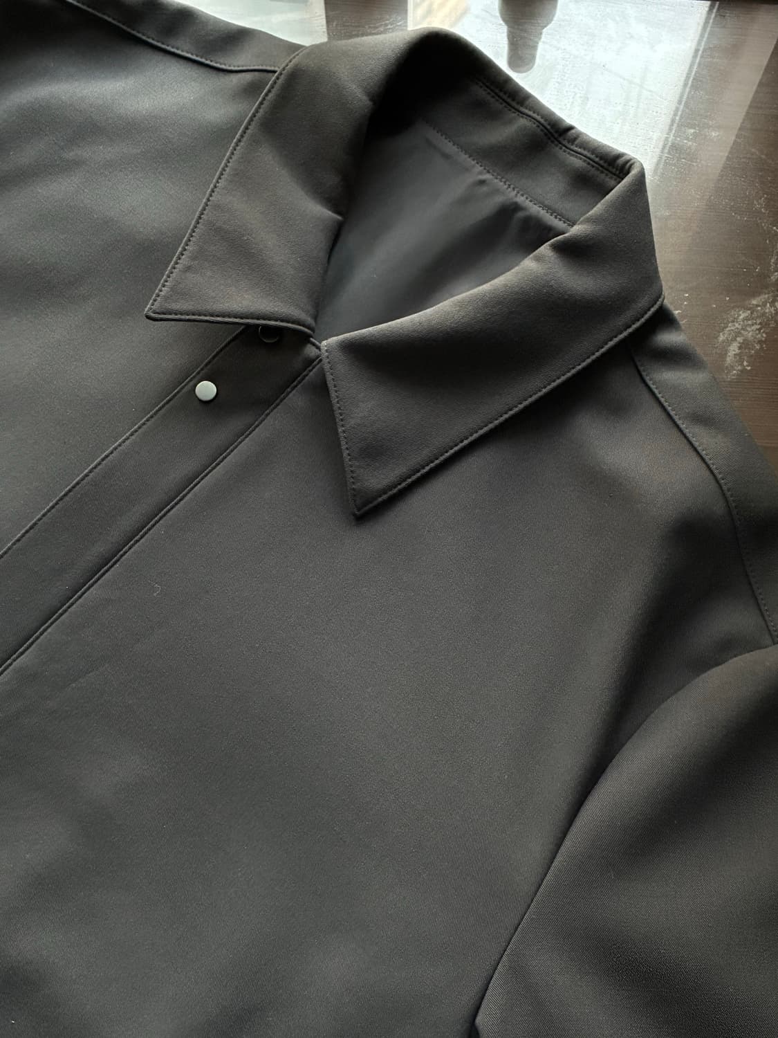 (L) 드로우핏 울 크롭 미니멀 블루종 자켓 [CHARCOAL] 판매 상품이미지9