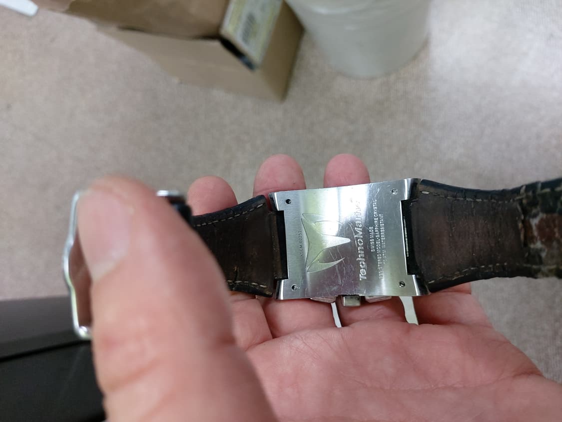 테크노마린 블랙/실버 손목시계 상품이미지3