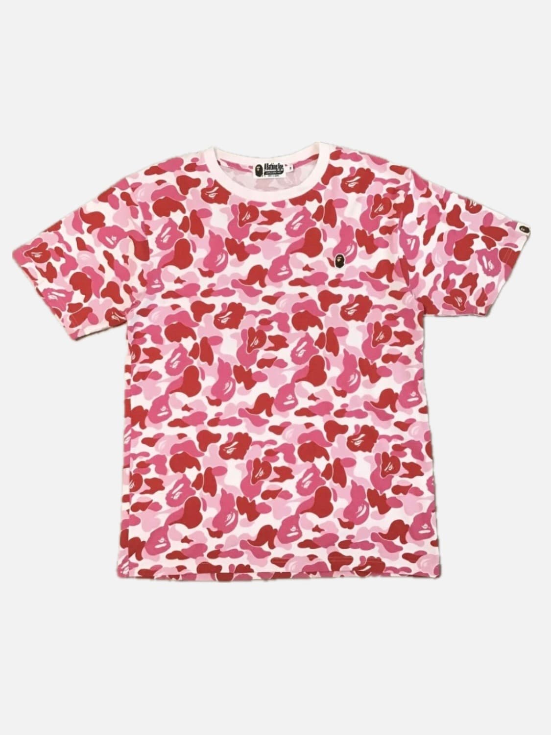 베이프 핑크 카모 반팔 bape pink camo shirt 상품이미지1