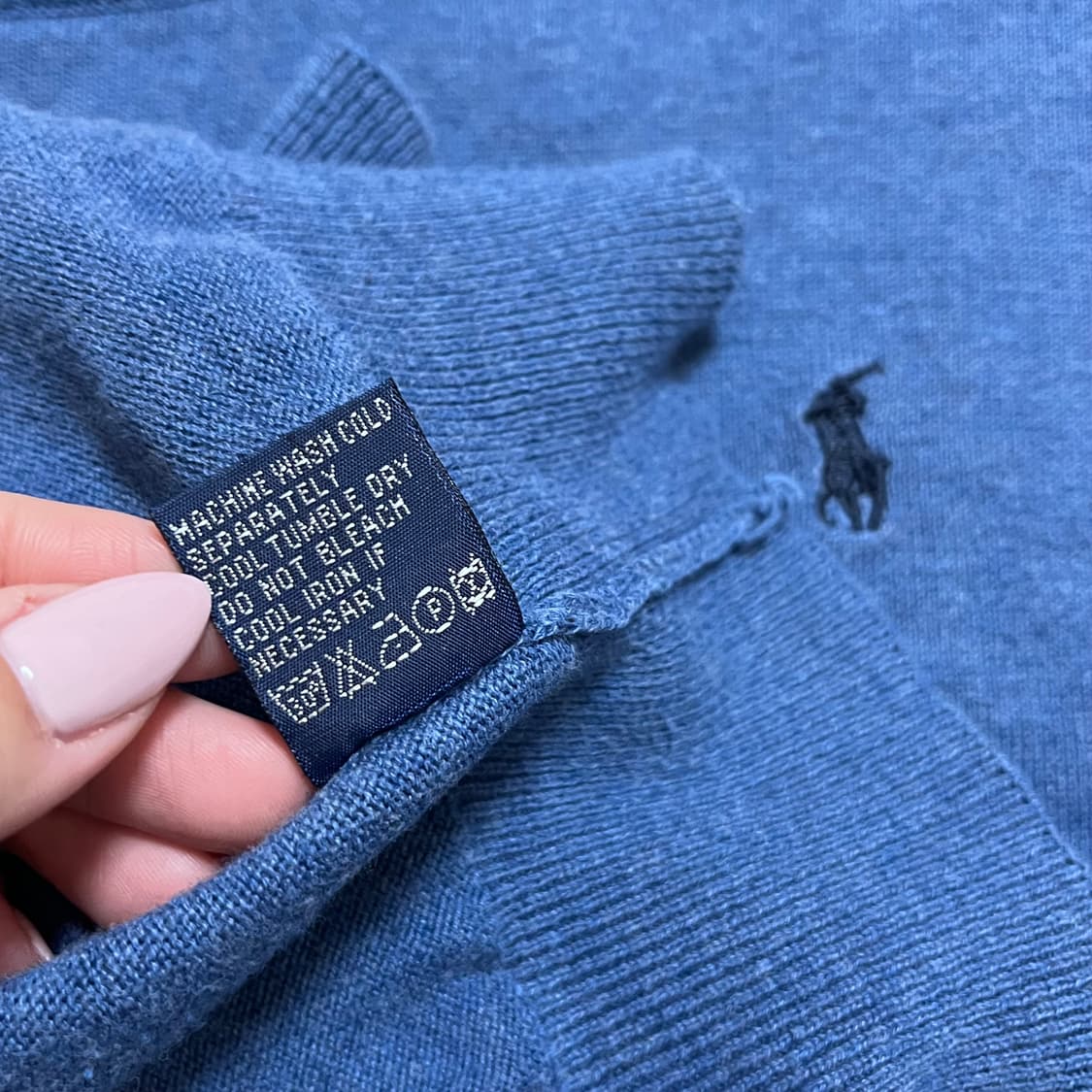 [정품] 폴로 블루 / 네이비포니 라운드 니트 [ M ] 상품이미지6