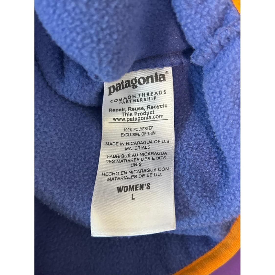 파타고니아 신칠라 스냅-T 블루/옐로우 상품이미지4