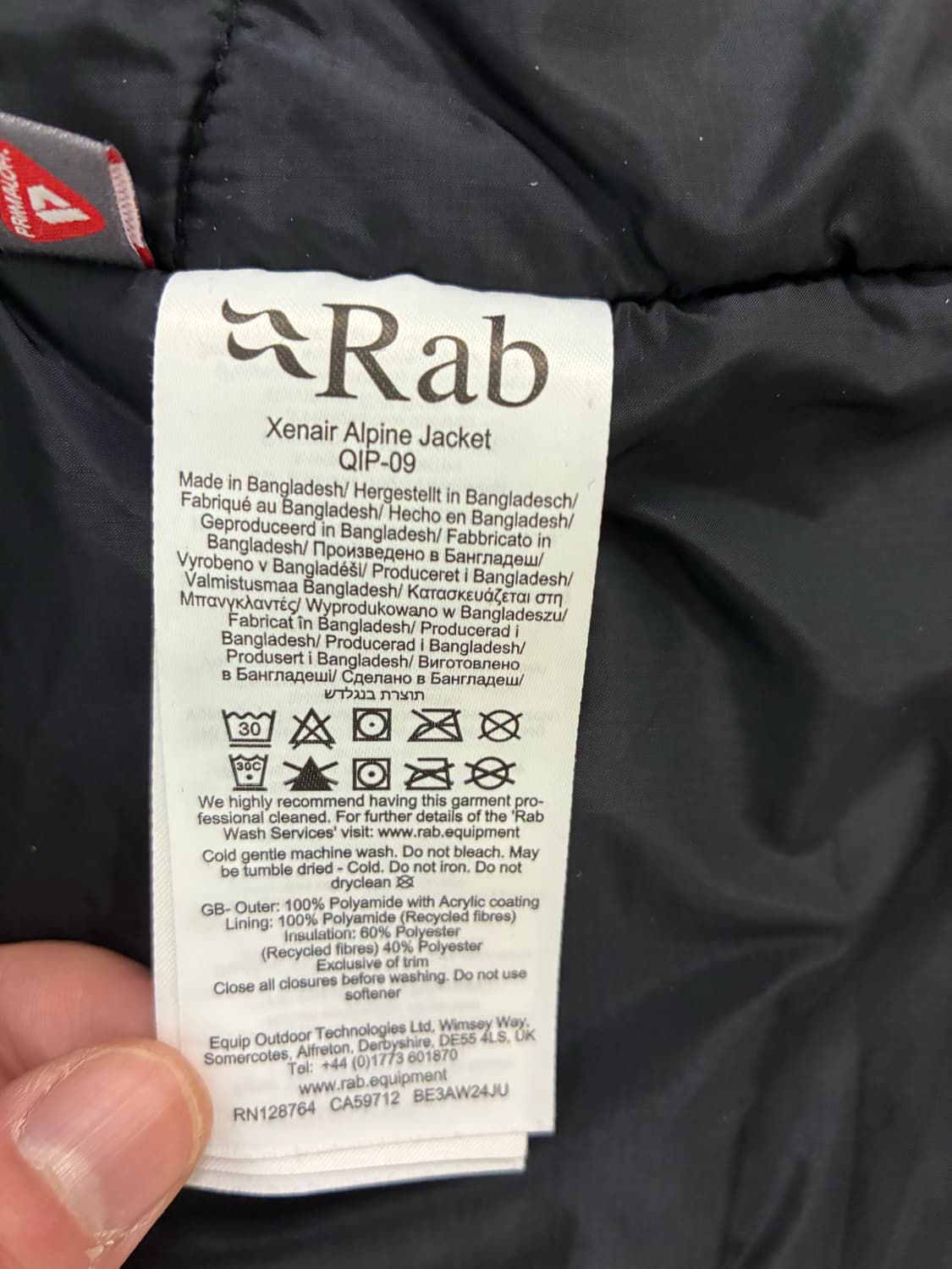 Rab 젠에어 알파인 (블랙,L사이즈) 상품이미지4