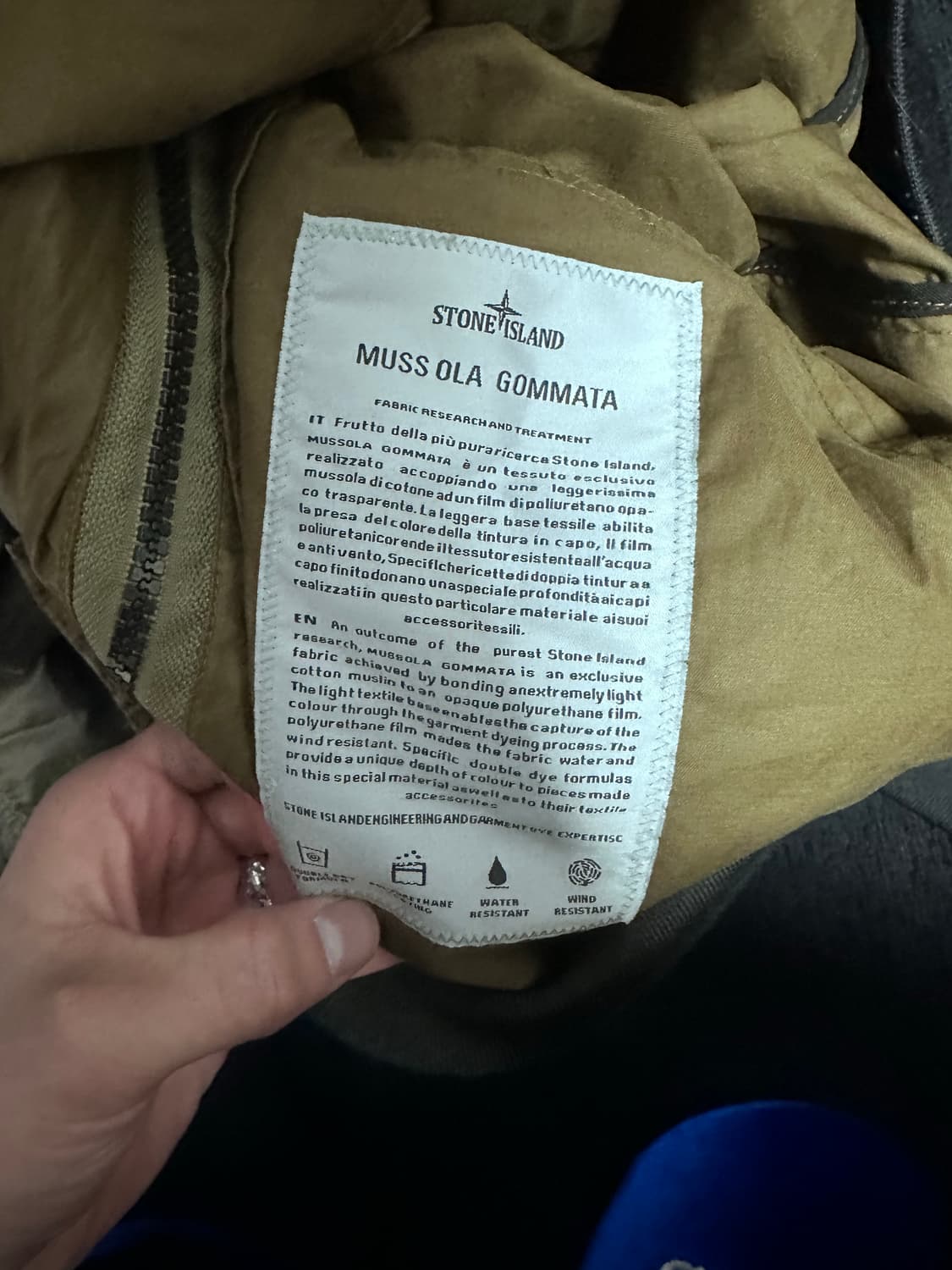 스톤아일랜드 12s/s 무솔라 고마타 바람막이 상품이미지7
