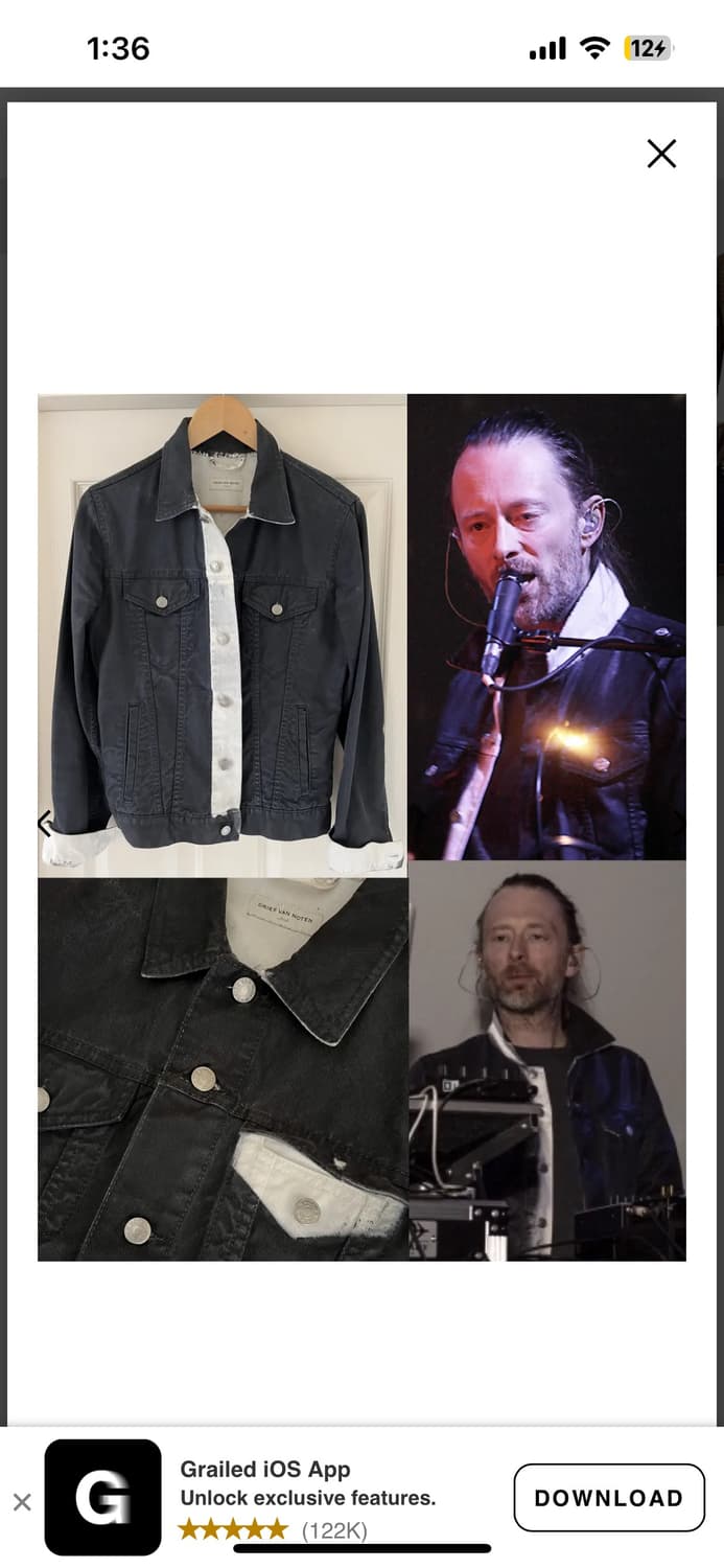 Dries van noten painted denim jacket 상품이미지1