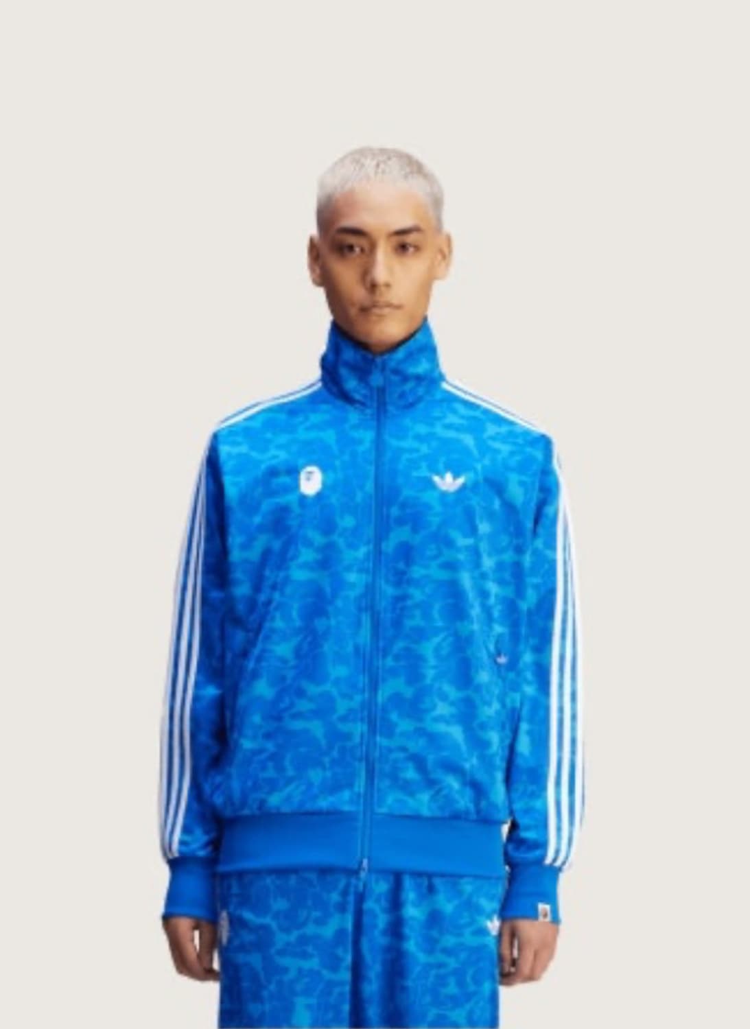 베이프X아디다스 트랙탑 블루 XL 상품이미지2