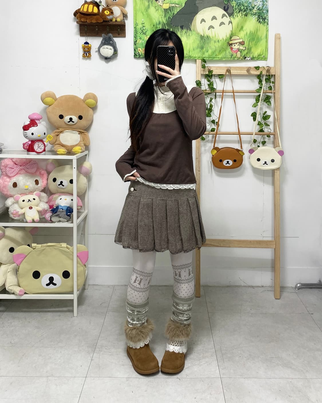 ꒰ঌ 리락쿠마 코코아 케이프 세트 ໒꒱ 상품이미지3