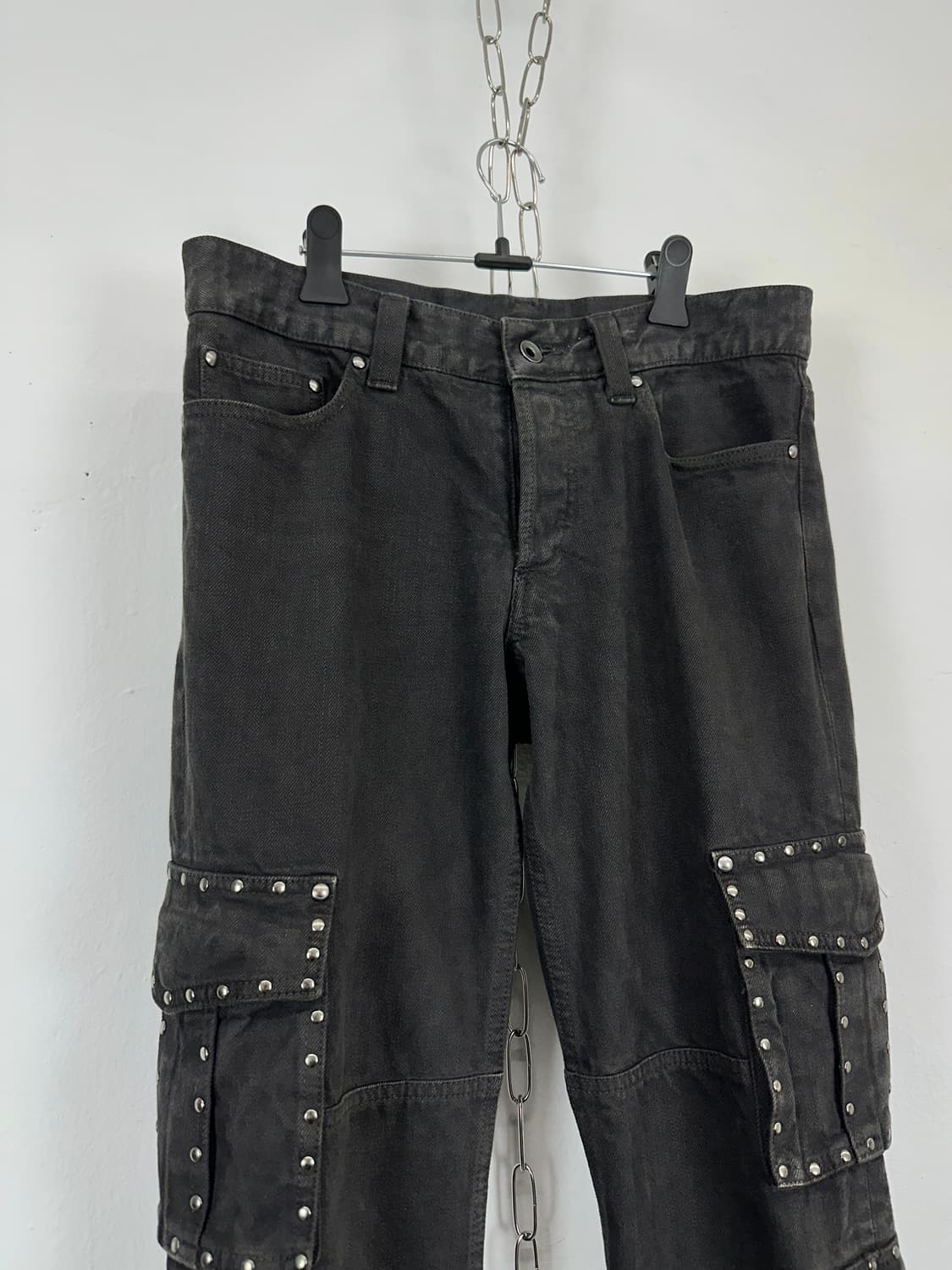 Shellac Studded Multi-Pocket Flared Deni 상품이미지3