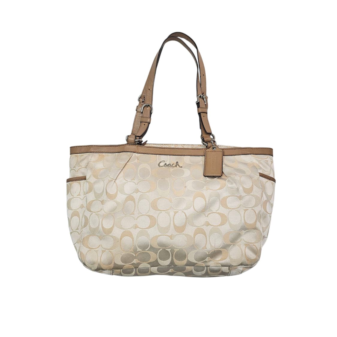 Coach 코치 시그니처 베이지 토트백 상품이미지2