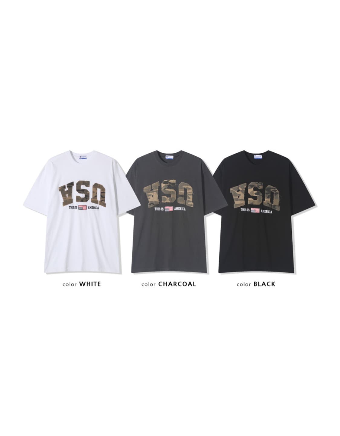 (새상품) USA 카모 데미지 빅로고 반팔티 상품이미지7
