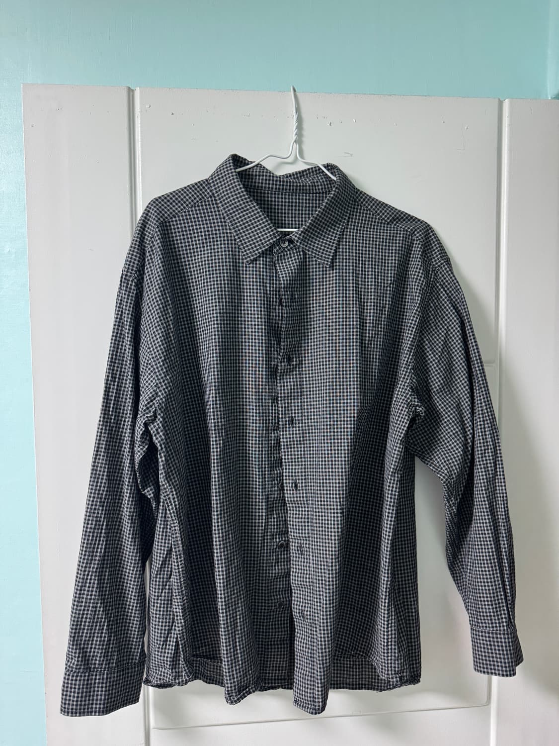 아오이로 시그니처 체크셔츠 쿠키&크림 상품이미지1