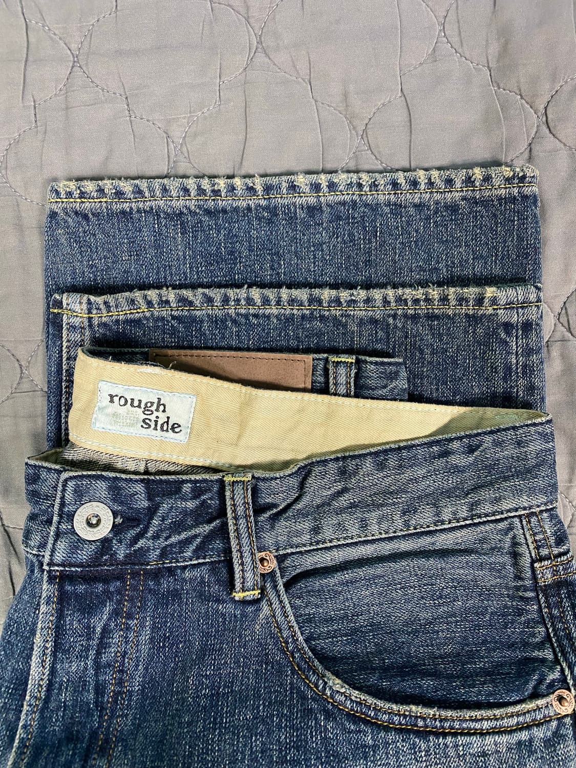 [2] 러프사이드 5p 데님 팬츠 유즈드 블루 팝니다 상품이미지4