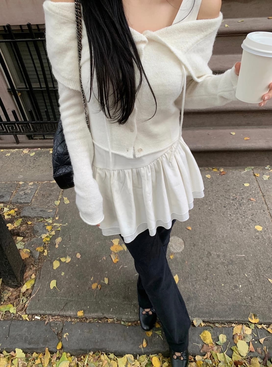 Muse collar cardigan 상품이미지3