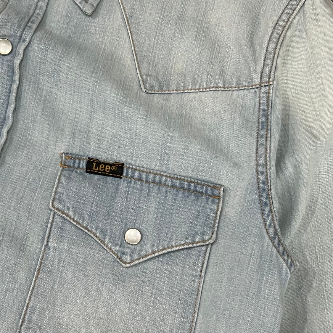  리 웨스턴 7부 데님 셔츠 y17014 상품이미지4