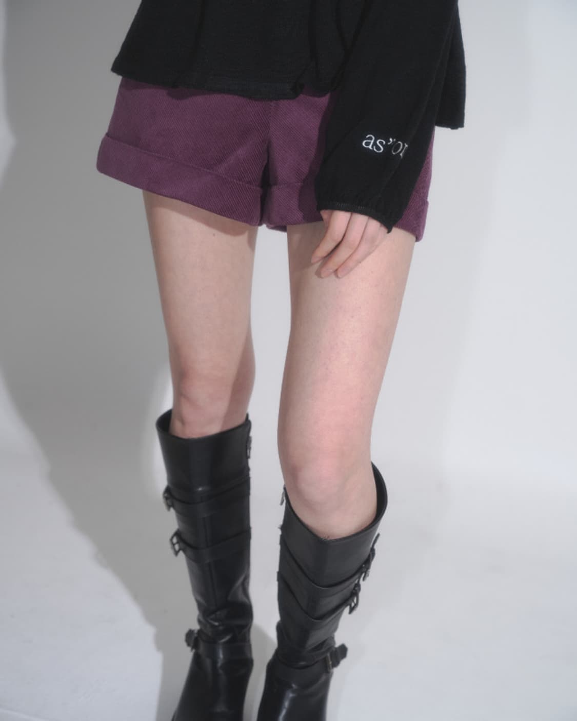 애즈온 COOKIE BUTTON CORDUROY PANTS 반바지 상품이미지5