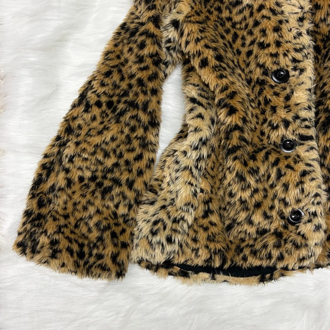 호피 퍼자켓 나나깔 퍼 아우터  상품이미지5