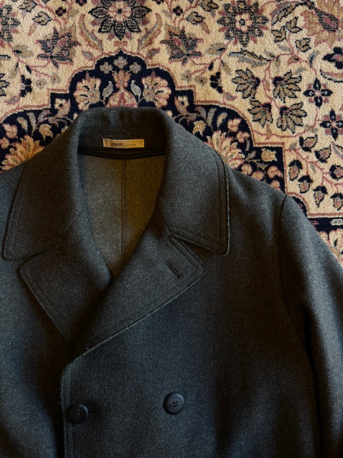 아르마니 꼴레지오니 더블 브레스티드 코트 100 상품이미지3